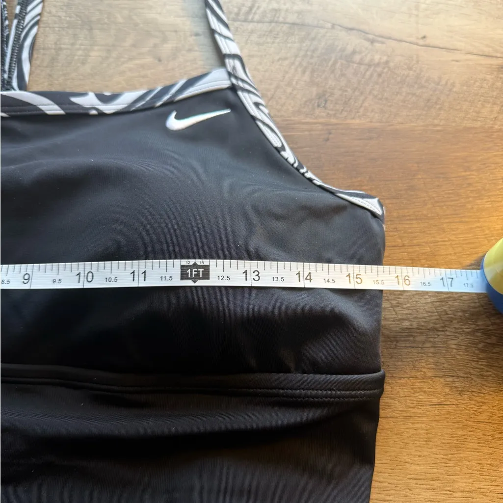 New NWT Nike Swimsuit Womens Size XL Black Swoosh One Piece  Racer Back - Image 7