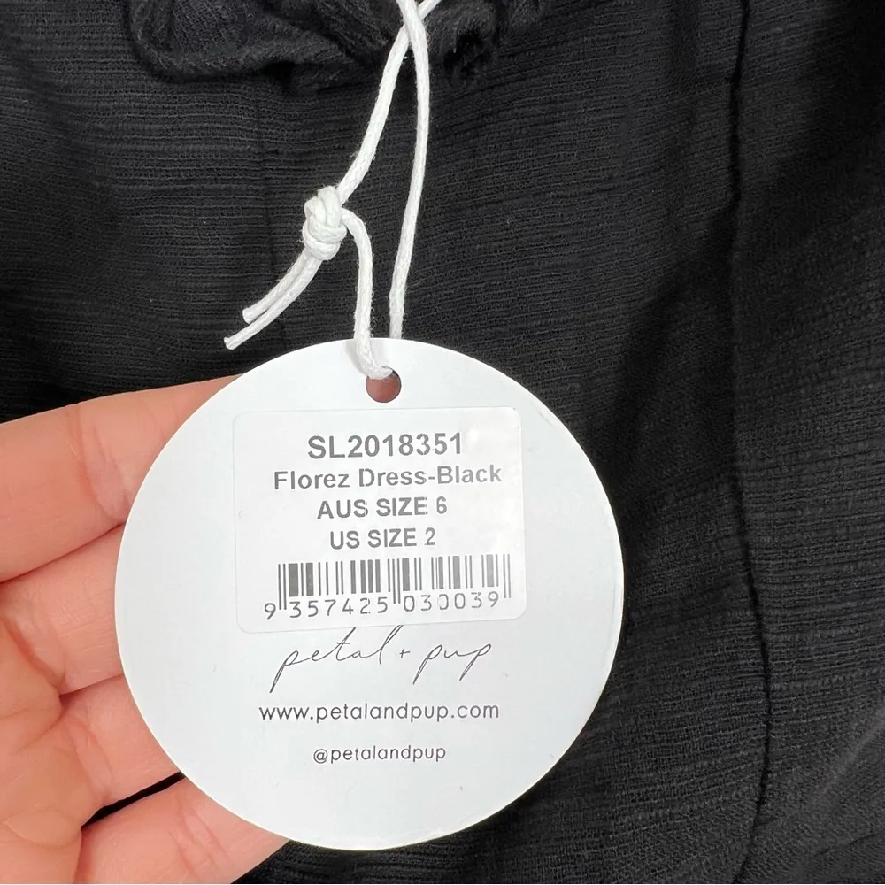 Petal and Pup Florez Off Shoulder Midi Length Dress Black Size 2 - Image 16