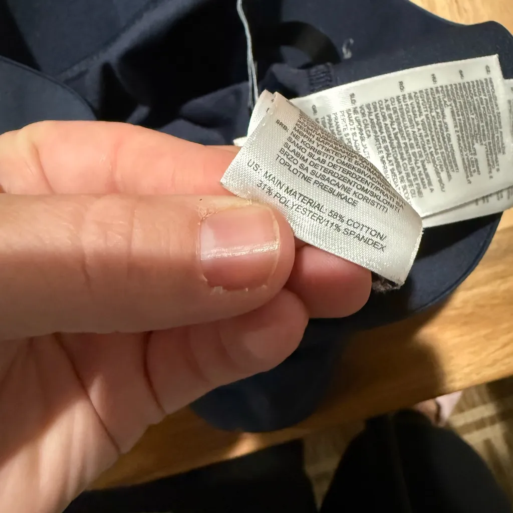 Adidas women’s navy leggings small - Image 4