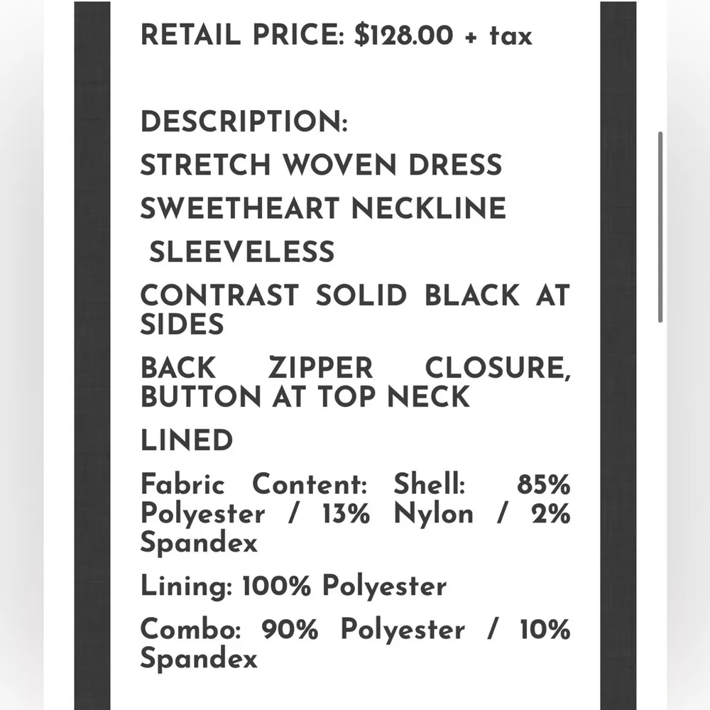 GUESS Joscelyn Black Sheath Chevron Mini Dress Cocktail LBD Sexy NWT $128 MINT - Image 9