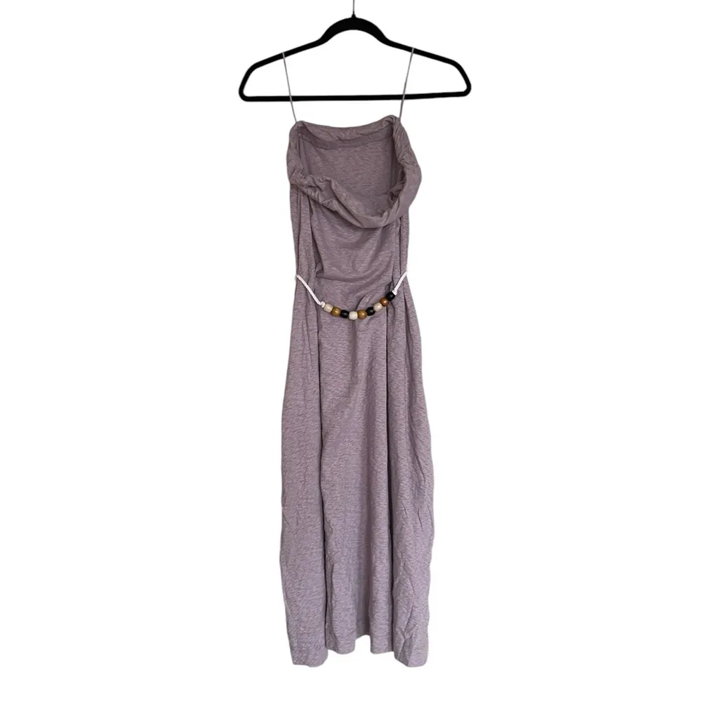 NWOT Free People Beach Peyton Maxi Dress Strapless A-Line Muted Lavender - Image 6