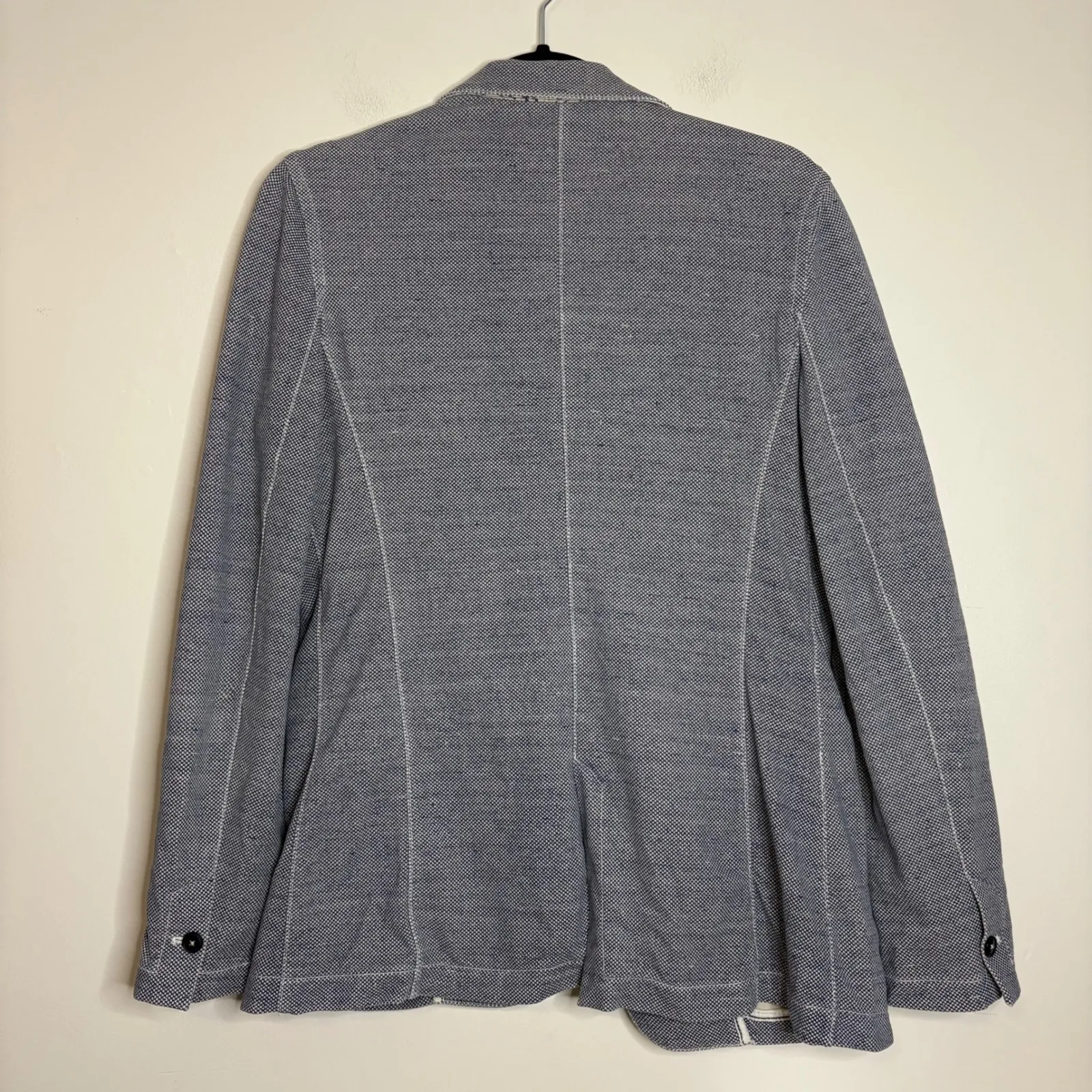 Circolo 1901 Blazer Jacket Size 46 IT Navy Blue Cotton Blend Jersey Knit Classic - Image 7