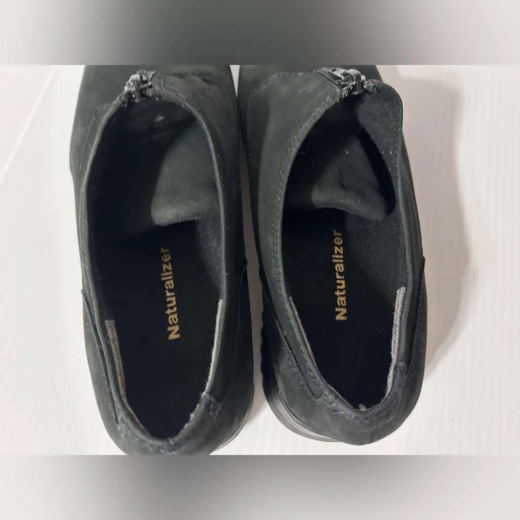 Naturalizer black suede slip on loafer comfort shoe women size 9 1/2 M - Image 7