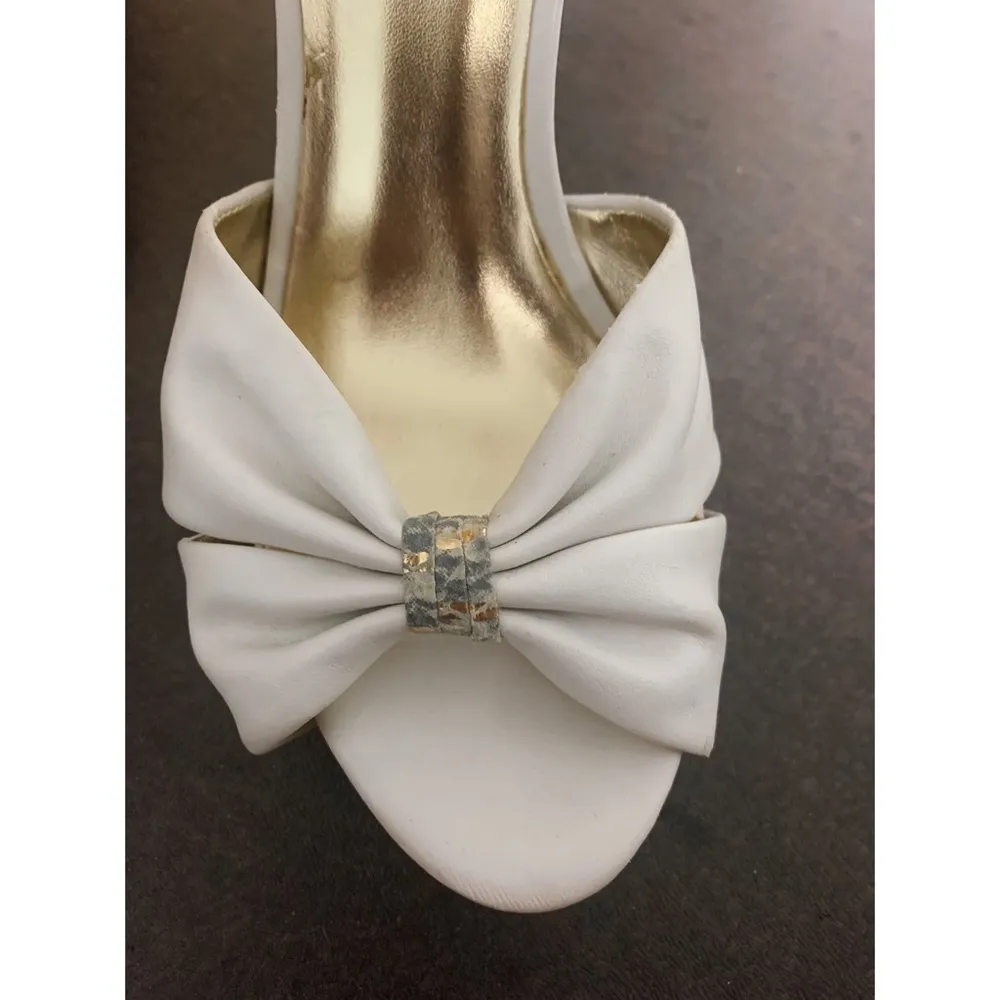 Charles by Charles David White Leather Heels - Image 2