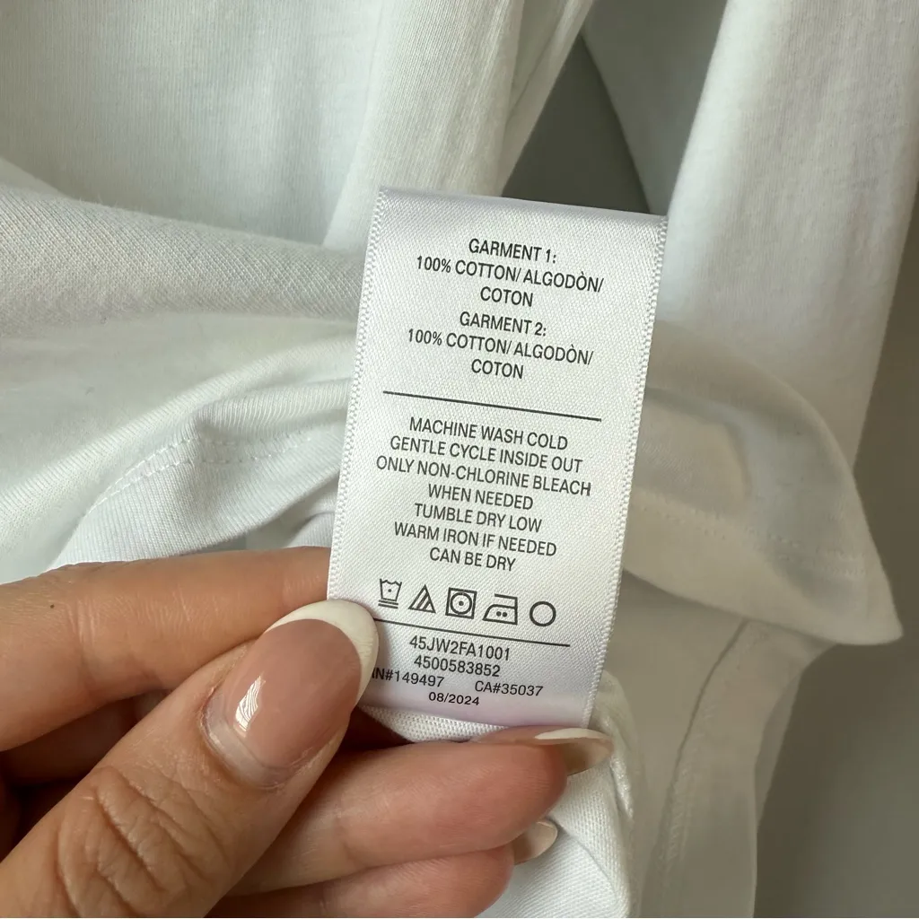 Joe’s Jeans Eyelet Flutter Long Sleeve Top White S‎ - Image 4