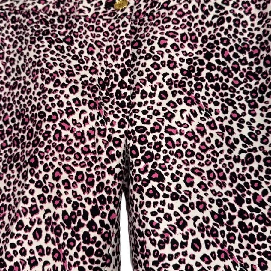 Michael Kors Pink Animal Print Pants $110 NWT - Image 3