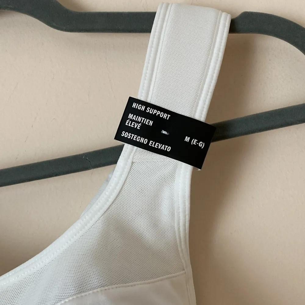Adidas white high support sports bra NWT - Image 2