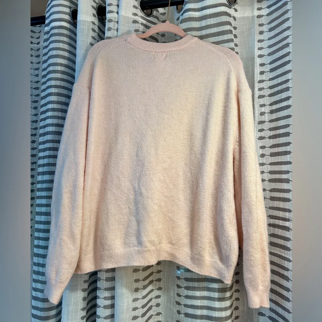 H&M Light Pink Crew Neck Sweater - Image 3