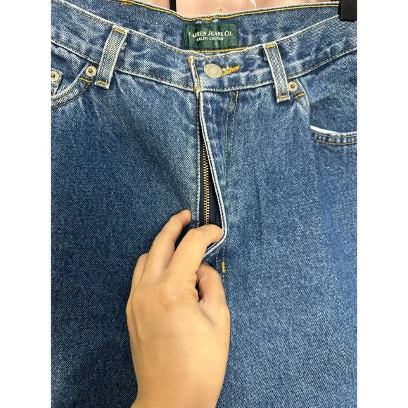 Vintage Lauren Jeans Co Ralph Lauren Denim Jeans Size‎ 12 5654WAQ60 N6027 - Image 9