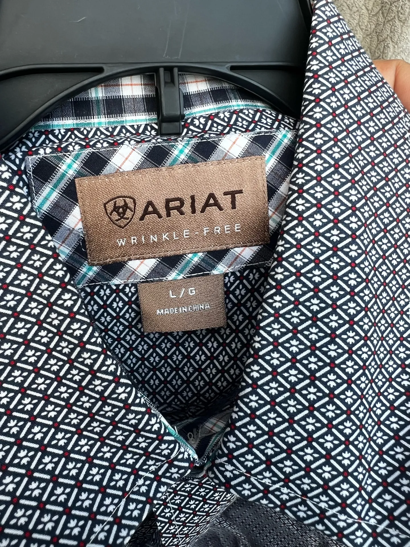 Ariat Men's Gene Classic Fit short-sleeve button-down shirt size Large - Image 9