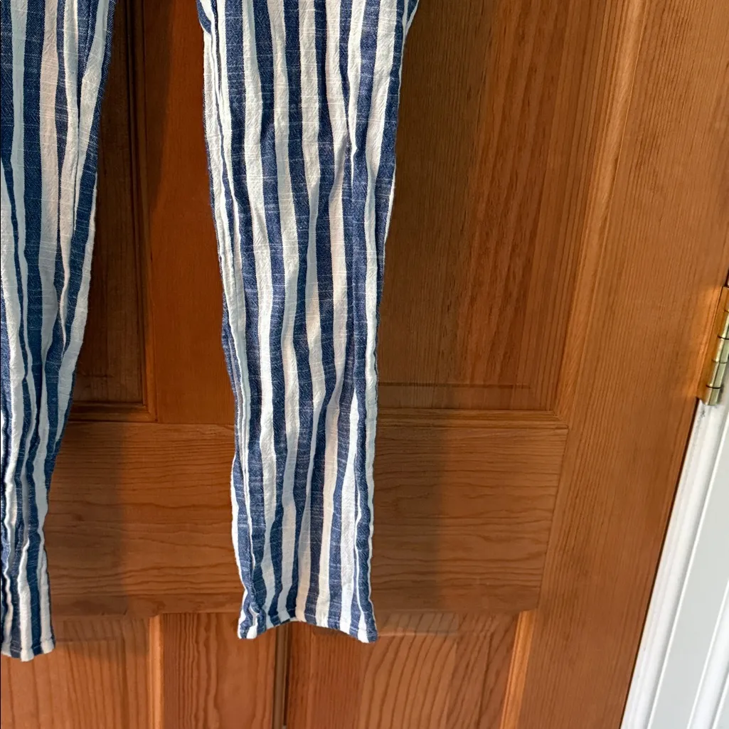 Charlotte Russe Size Extra Small XS Blue and White Striped Women's Teen Pants - Image 3