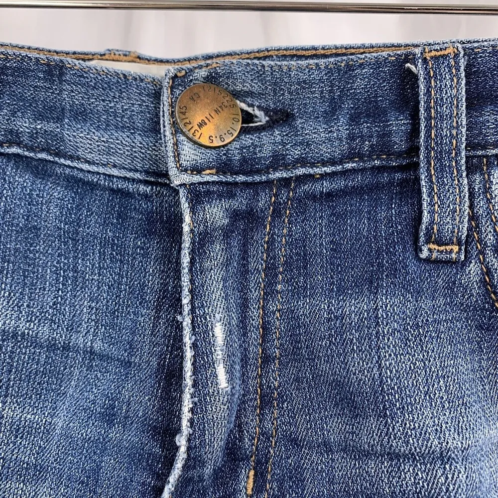 Current/Elliott Shorts Cutoff Denim Jean Shorts The Boyfriend Distressed Size 25 - Image 3