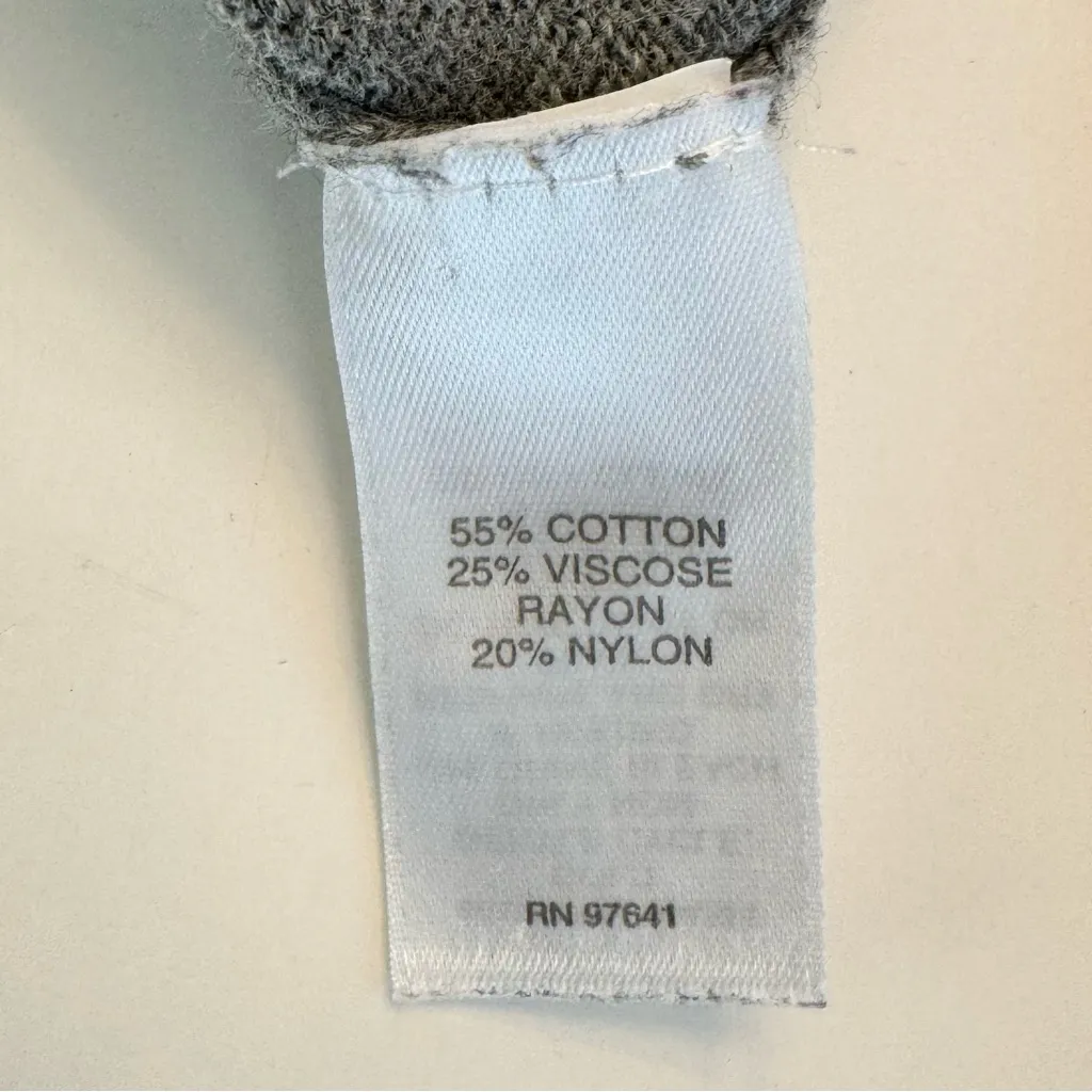 J Jill Grey Lightweight Sweater Tunic Solid Long Sleeve Knit Shirt Small - Image 11