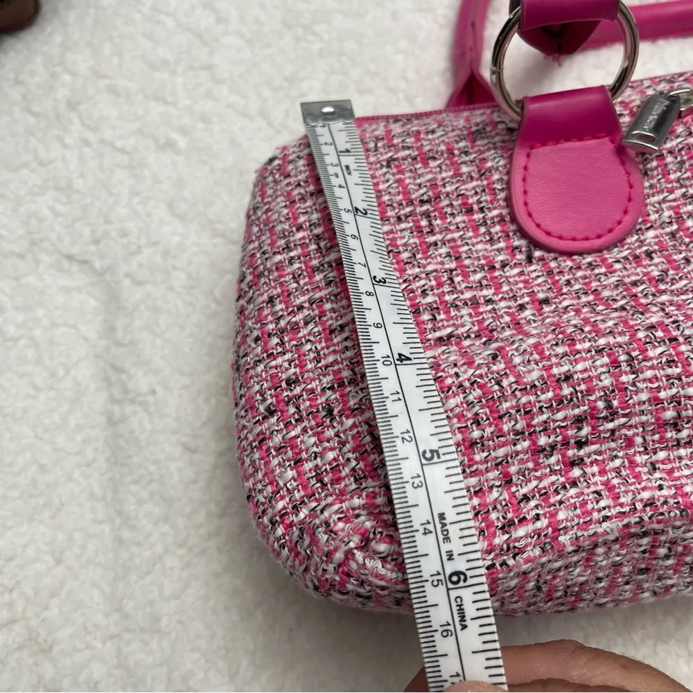 Wine pink clutch tweed design - Image 8