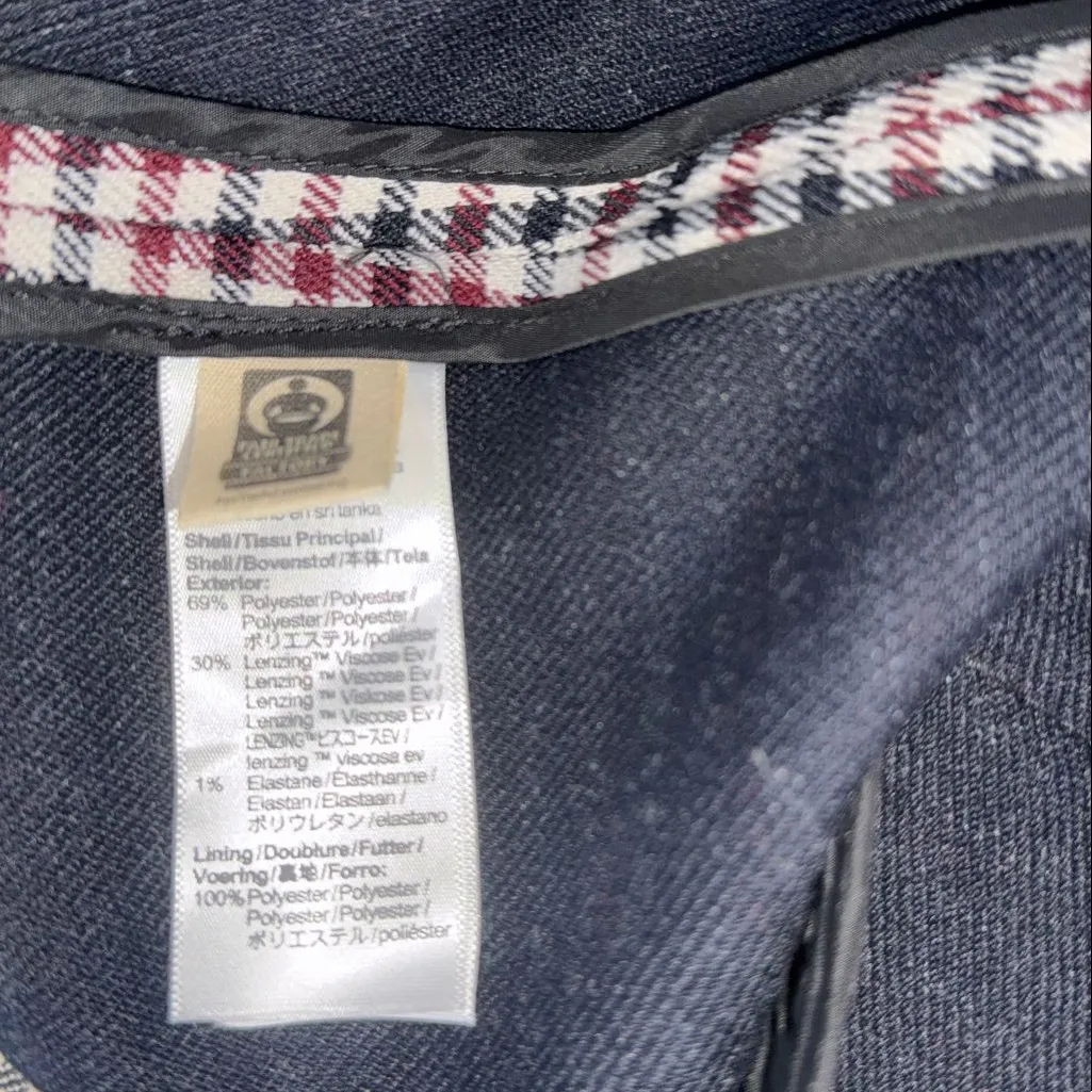 NWT $238 Madewell Alston Gingham Wool Blend Twill Slim Fit Tailored Blazer SZ-4 - Image 10