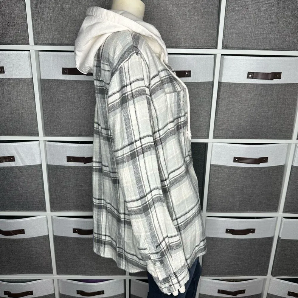 American Eagle AE Oversized Hoodie Flannel Size Small - Image 10