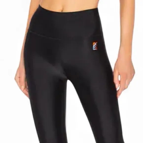 P.E Nation Revolve Sky Shot Black Patterned Leggings Size M Size M - Image 5