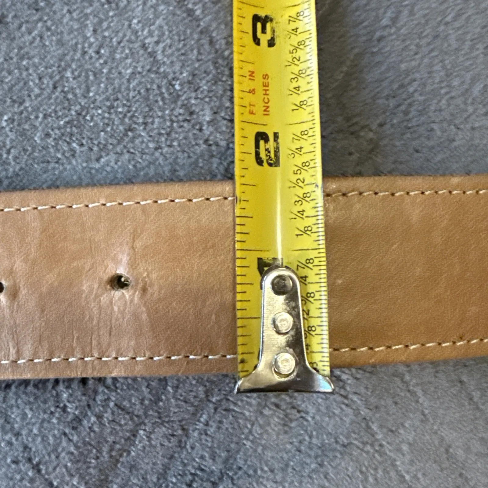 BB Simon Women's Medium Leather Belt Faux Turquoise Black Rhinestone Buckle Brown - Image 11