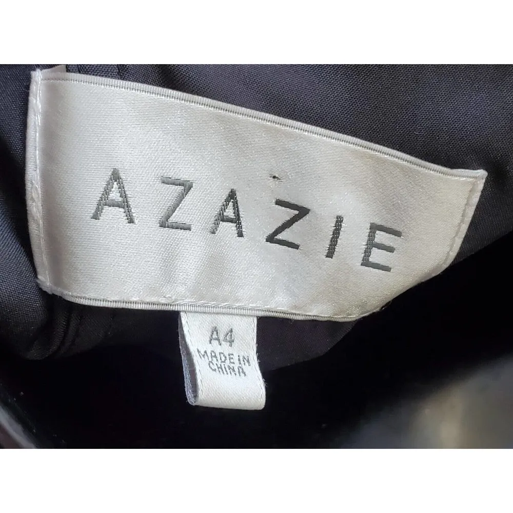 Azazie Women's Black Polyester One Shoulder Off Casual Long Maxi Dress Size A4 - Image 7