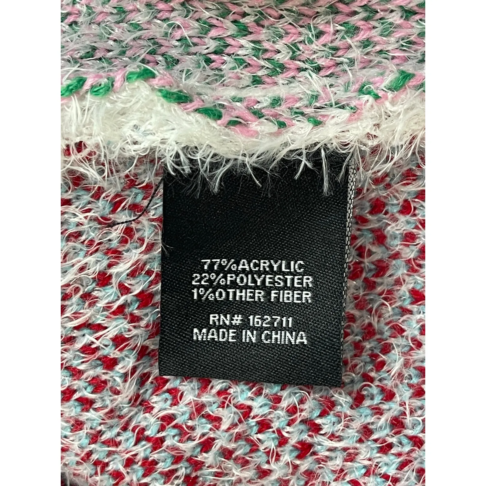 NEW 33 Degrees Merry & Bright Multicolor Christmas Holiday Sweater Top Size L Size L - Image 9