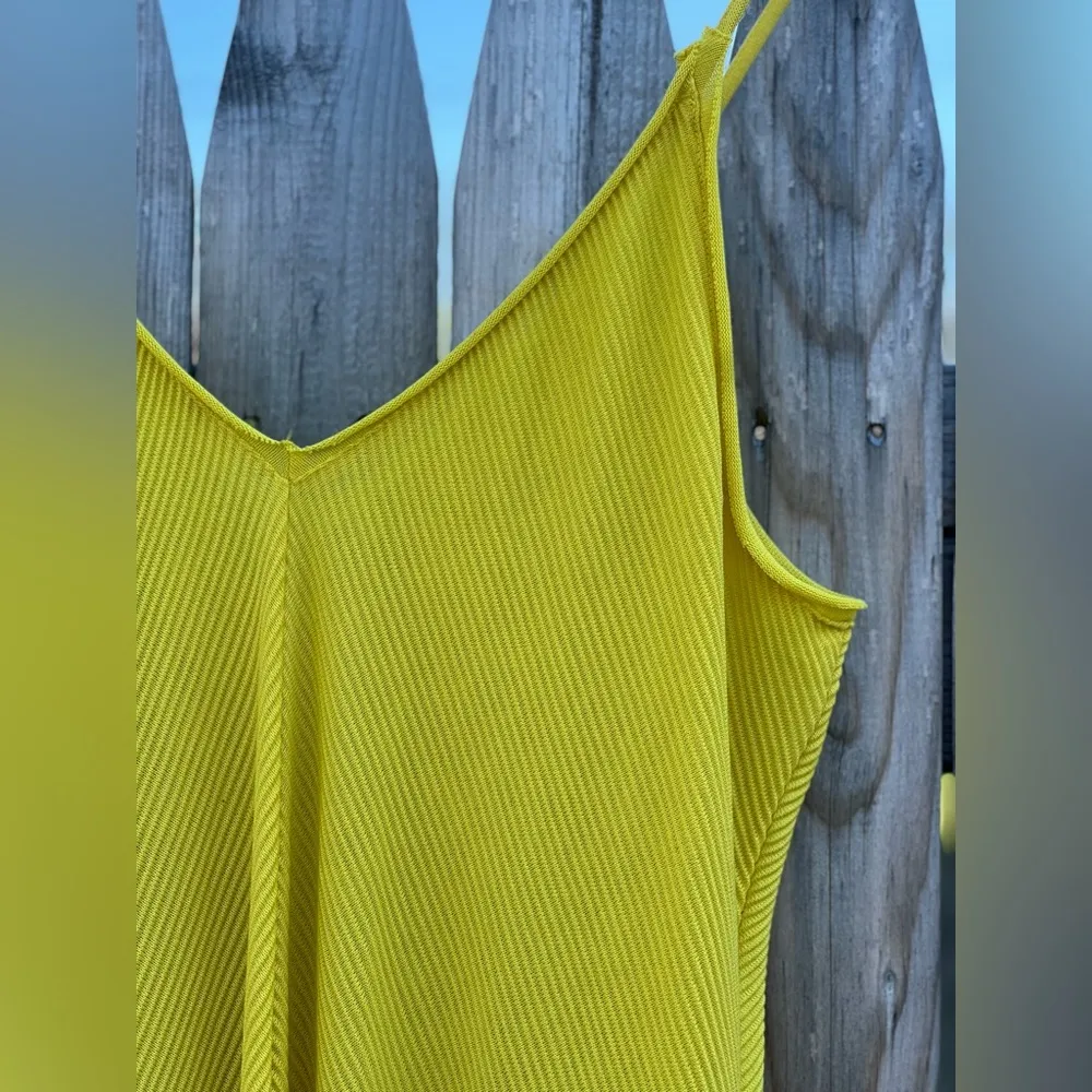 Zara  Collection  Women’s Basic V-Neck Ribbed Contrast Maxi Dress - Image 9