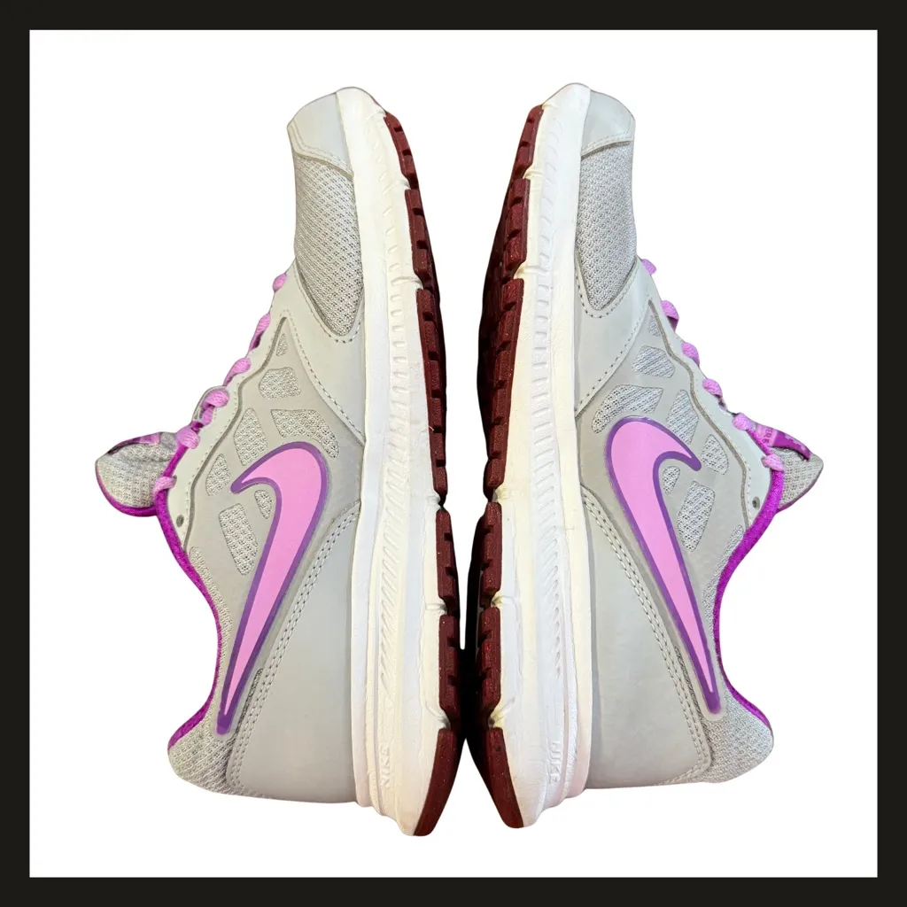 Nike Downshifter 6 Women’s Size 7 Grey Purple Running Sneakers 684765-017 EUC - Image 9
