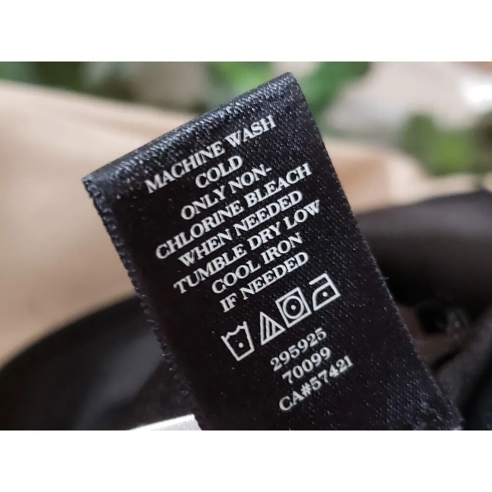 Ann Taylor Women's Beige & Black Polyester Round Neck Long Sleeve Top Blouse XLP - Image 9