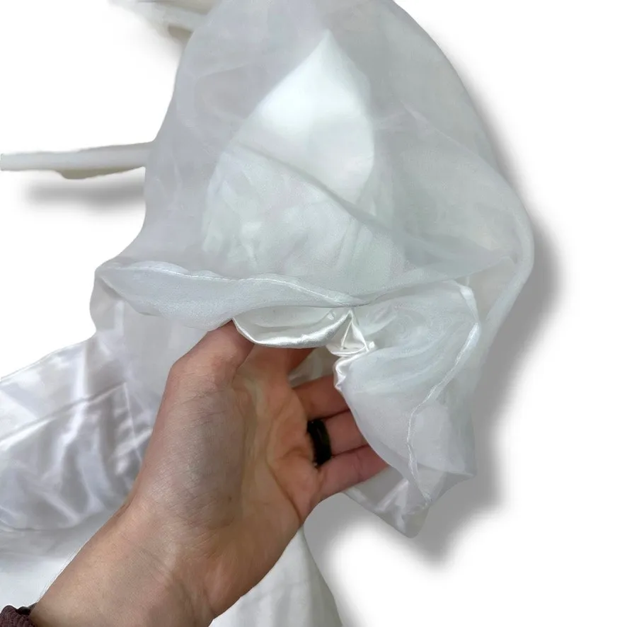 Lulus True Excellence White Bustier Sweetheart Off-The-Shoulder Gown Dress Large - Image 10