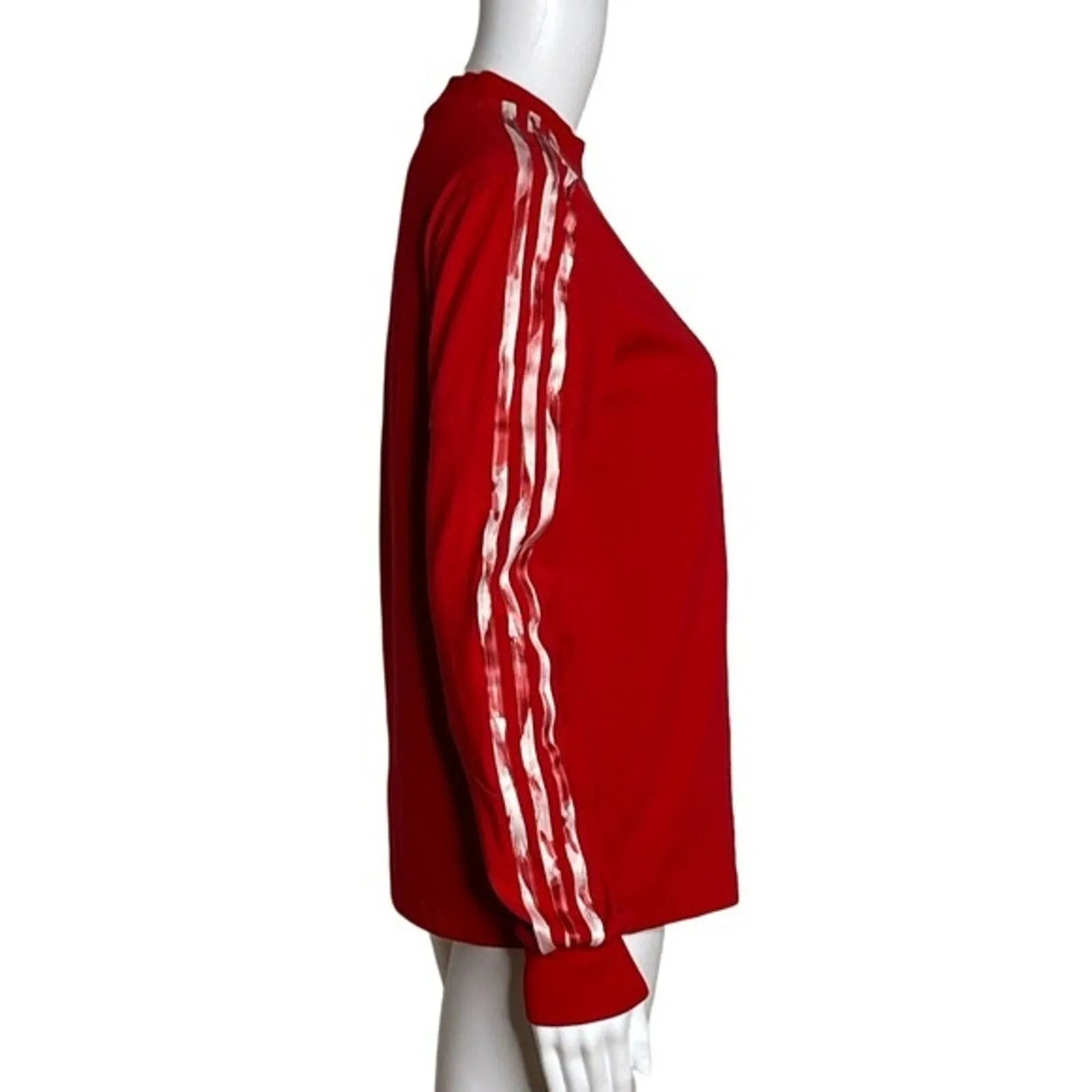 Danielle‎ Cathari x Adidas Shirt Womens Small Red White Athletic Tee Athleisure - Image 2
