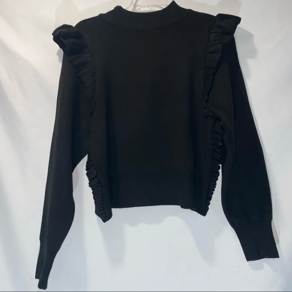 Black Ruffle Sweater - Image 8