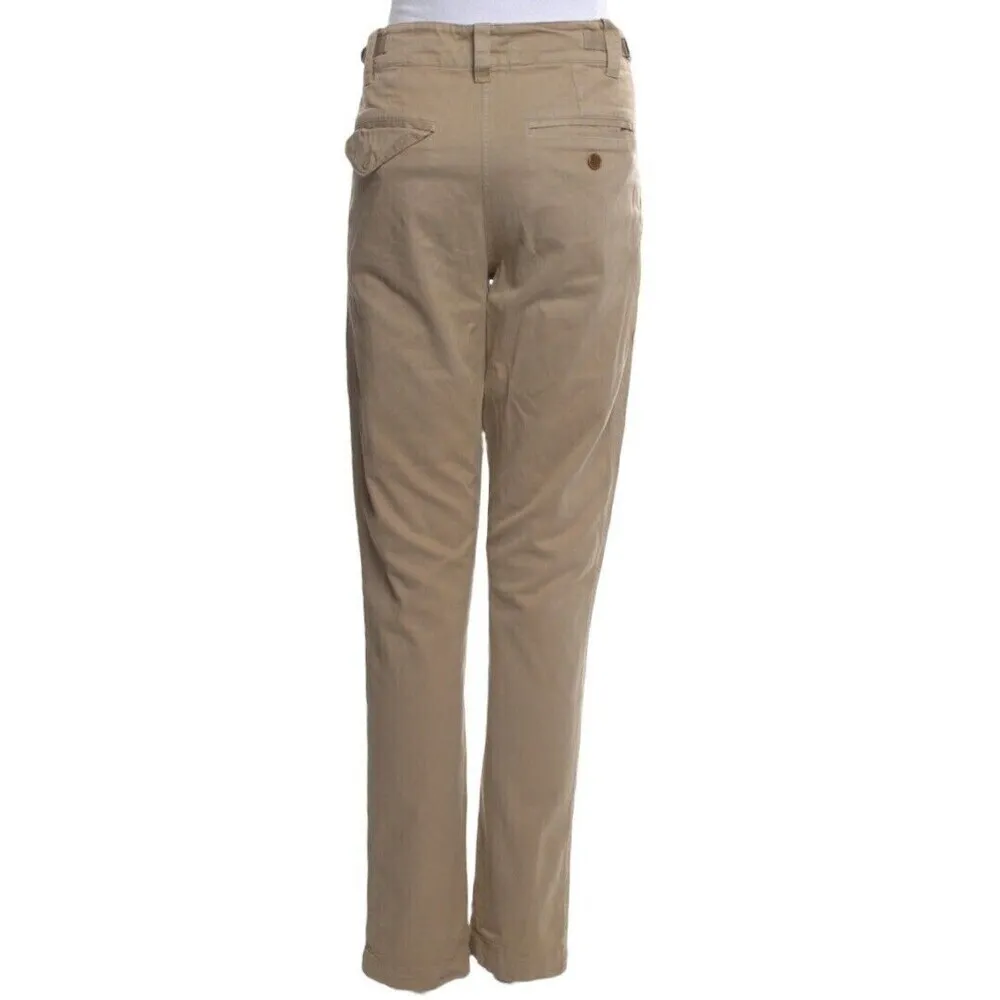 Isabel Marant Etoile Straight Leg Pants Women’s Size XS Neutral High Rise - Image 3