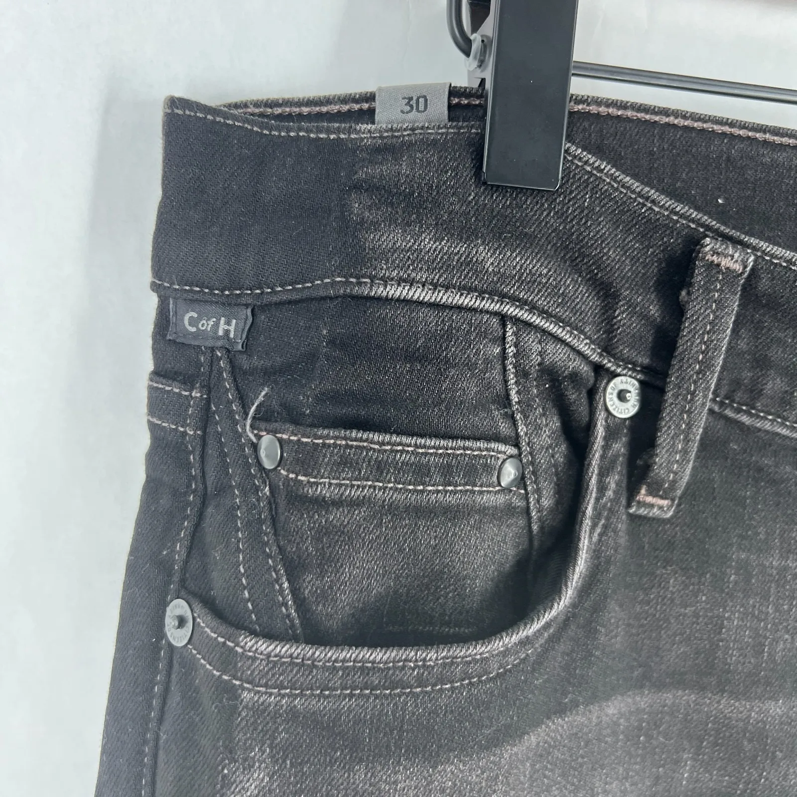 Citizens of Humanity Rocket Crop Jeans Womens 30 Black High Rise Skinny Leg - Image 5