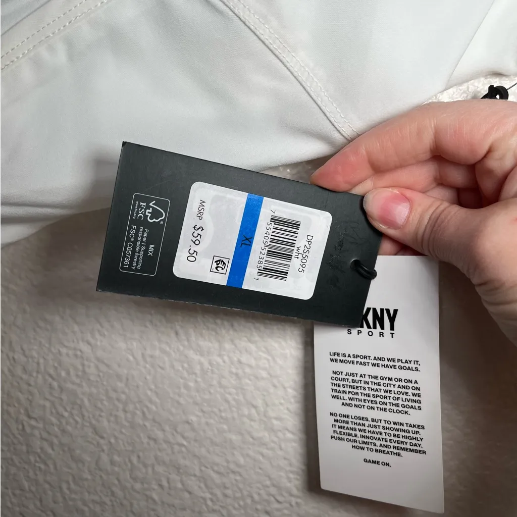 DKNY sport white tennis Skort size XL athletic workout skirt preppy - Image 11