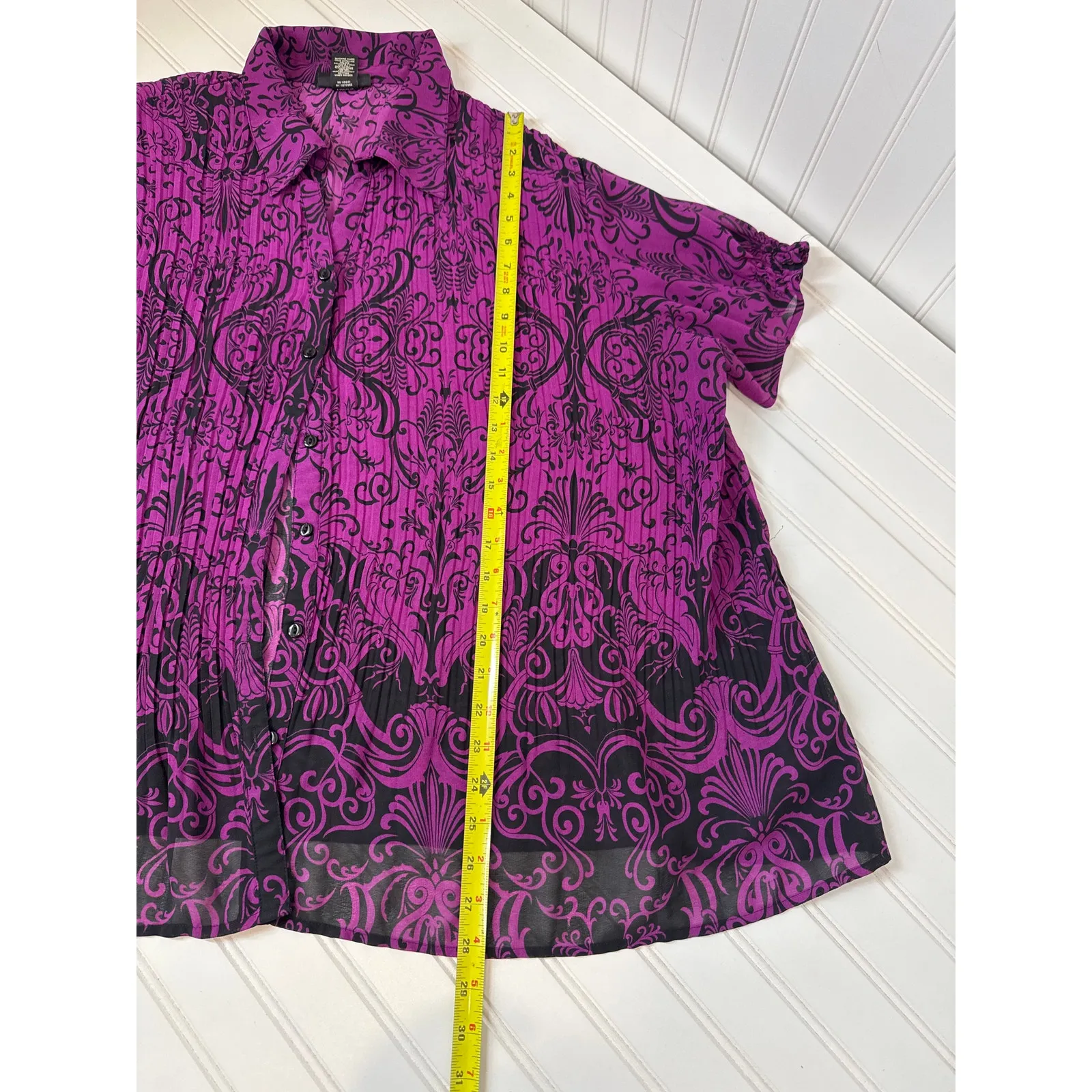 Lane Bryant & Avenue Green Lace Blouse - Pintucked Pleated Top Bundle Size 22/24 - Image 10