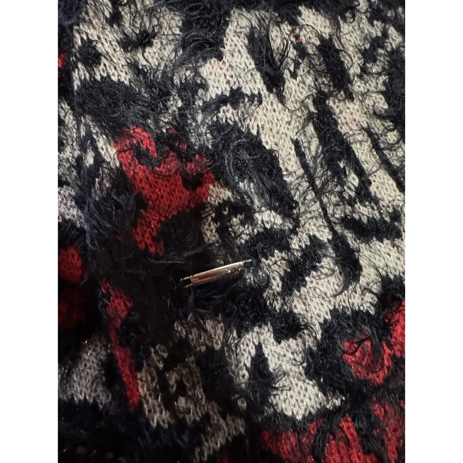 Black Rivet Women Size XL Sleeveless Cardigan Sweater Artsy Winter Holiday City - Image 9