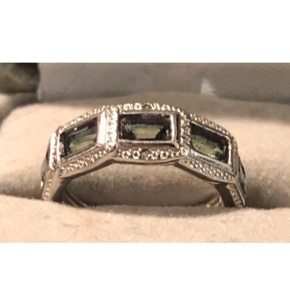 New Rainbow Mystic Topaz CZ 925 Ring Size 6 1/2 - Image 8