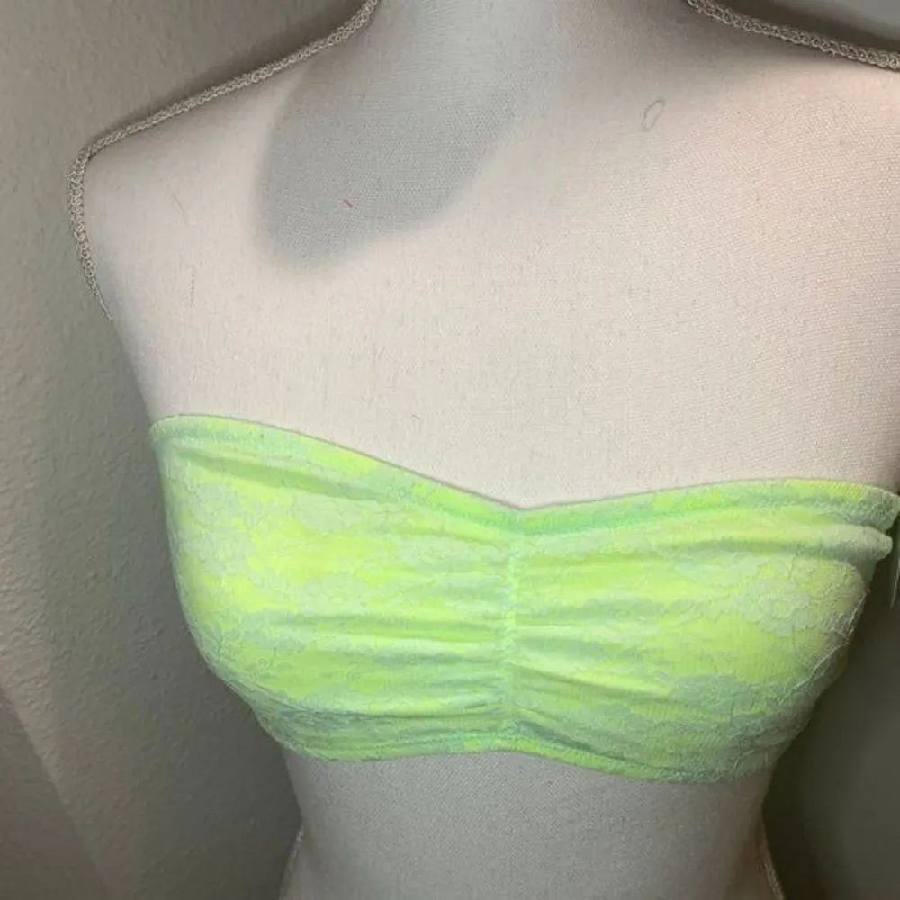 Victoria Secret PINK Lime Green Lace Bandeau - Image 3