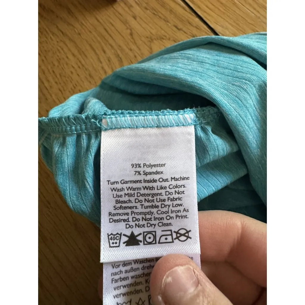 Eddie Bauer Women Long‎ Sleeve V-Neck Stretch Ruched Shirt Sz Medium Lightweight - Image 8