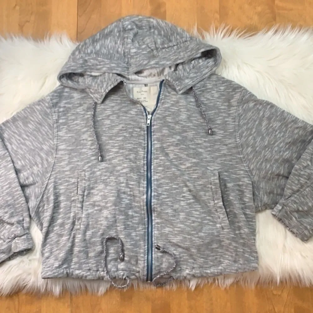 zip front jacket hoodie dolman M - Image 2