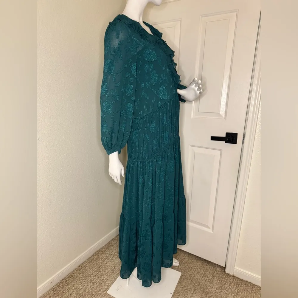 Zara Elegant Teal Maxi Dress Size XS.  #55 - Image 9