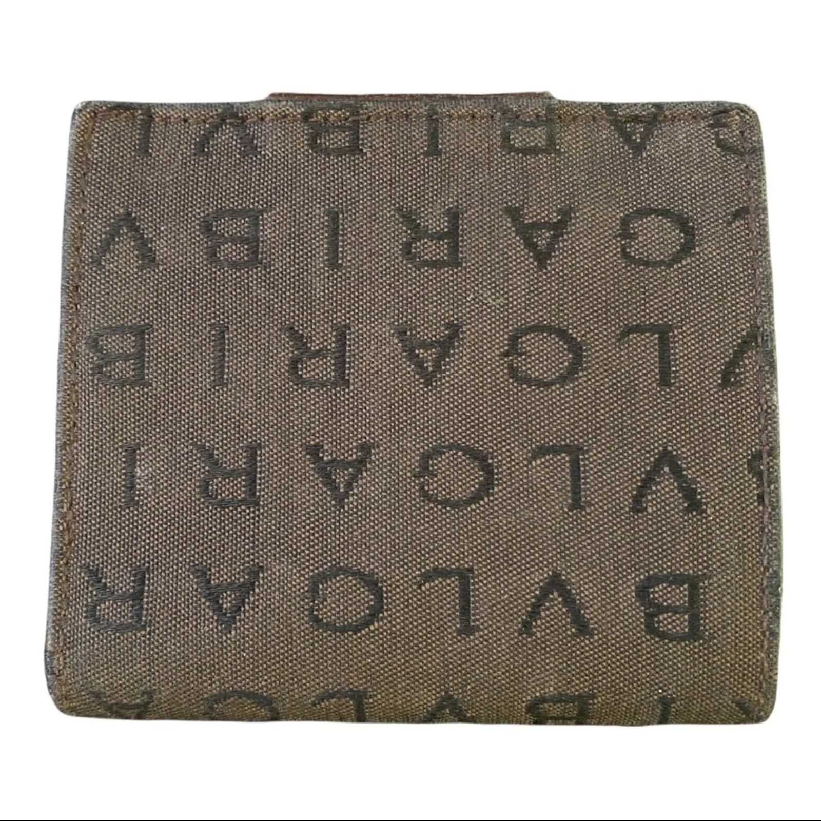 Bvlgari Brown Bifold Classic Snap Wallet Authentic - Image 2