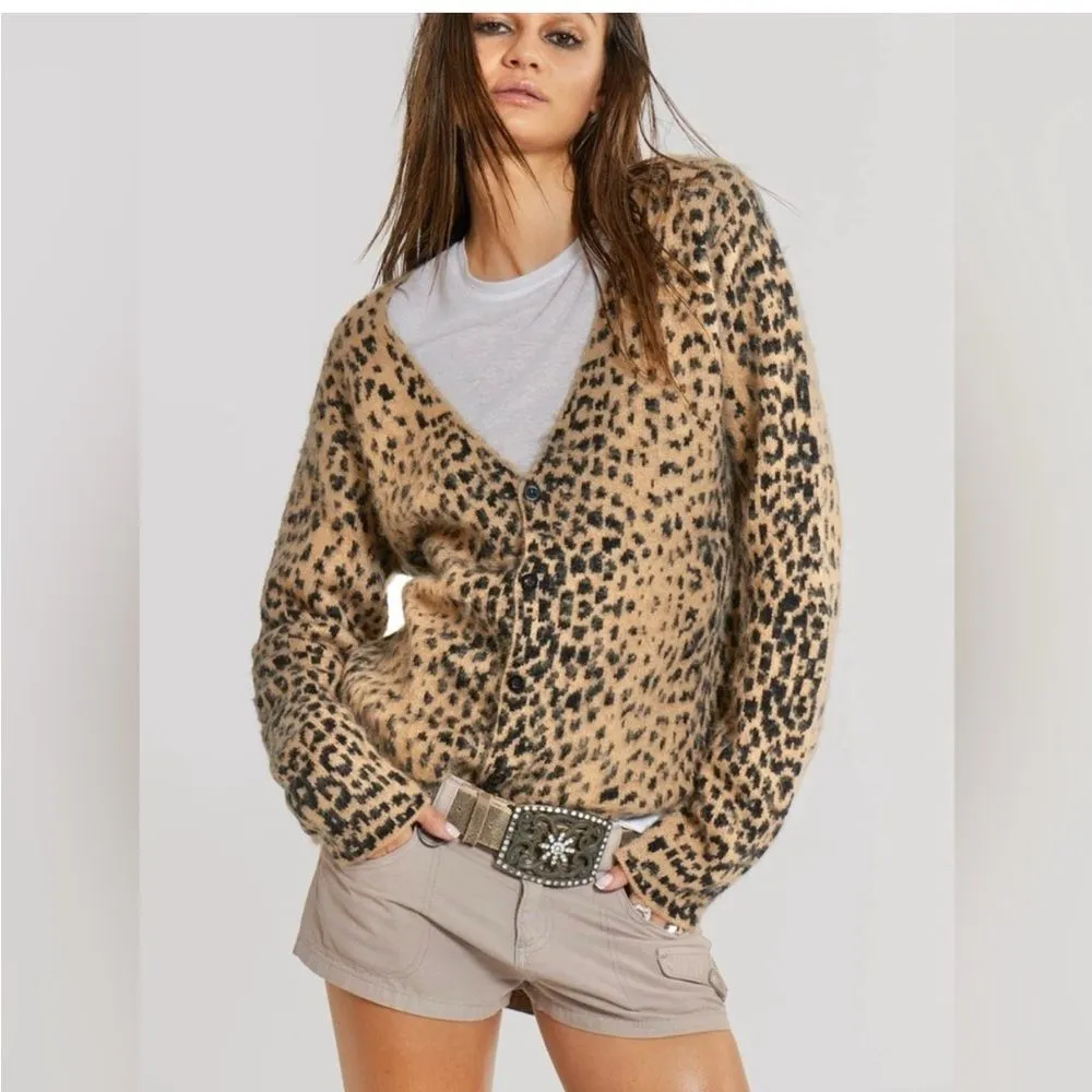 Jaded London NWT Leopard Chuck Cardigan Sweater - Image 6