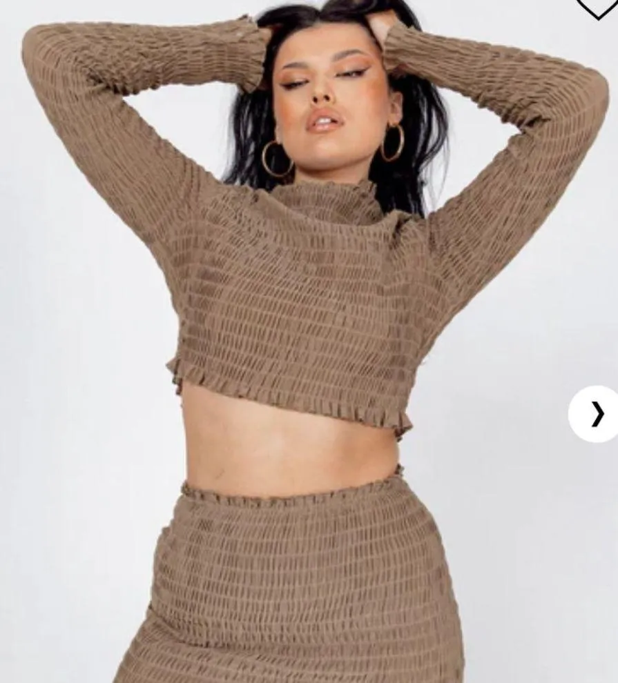 Princess Polly Remi Set Brown - Image 3