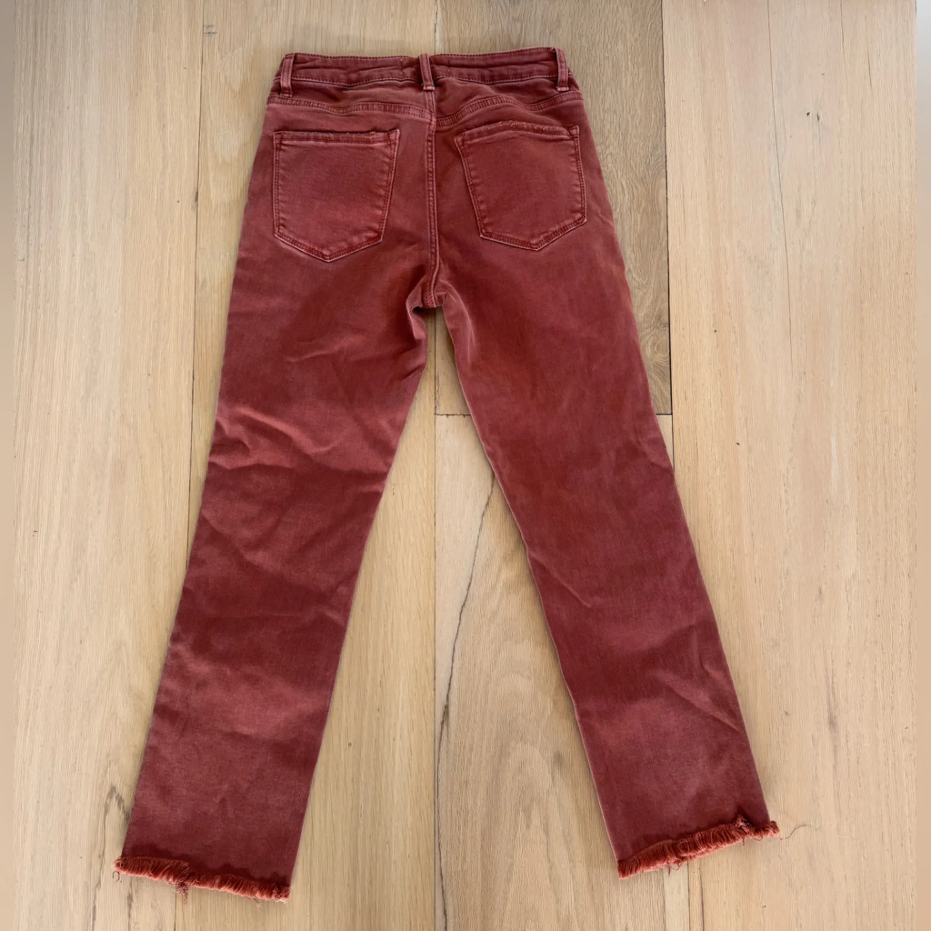 Vervet Red / Pink Straight Leg Jeans With Fridge Hemm Size 27/5 - Image 2