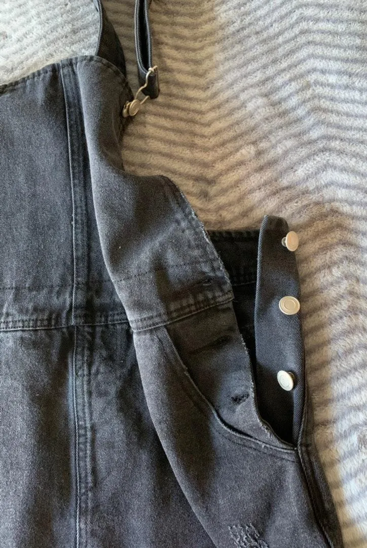 Etophe studios Black Denim Overall Dress - Image 5