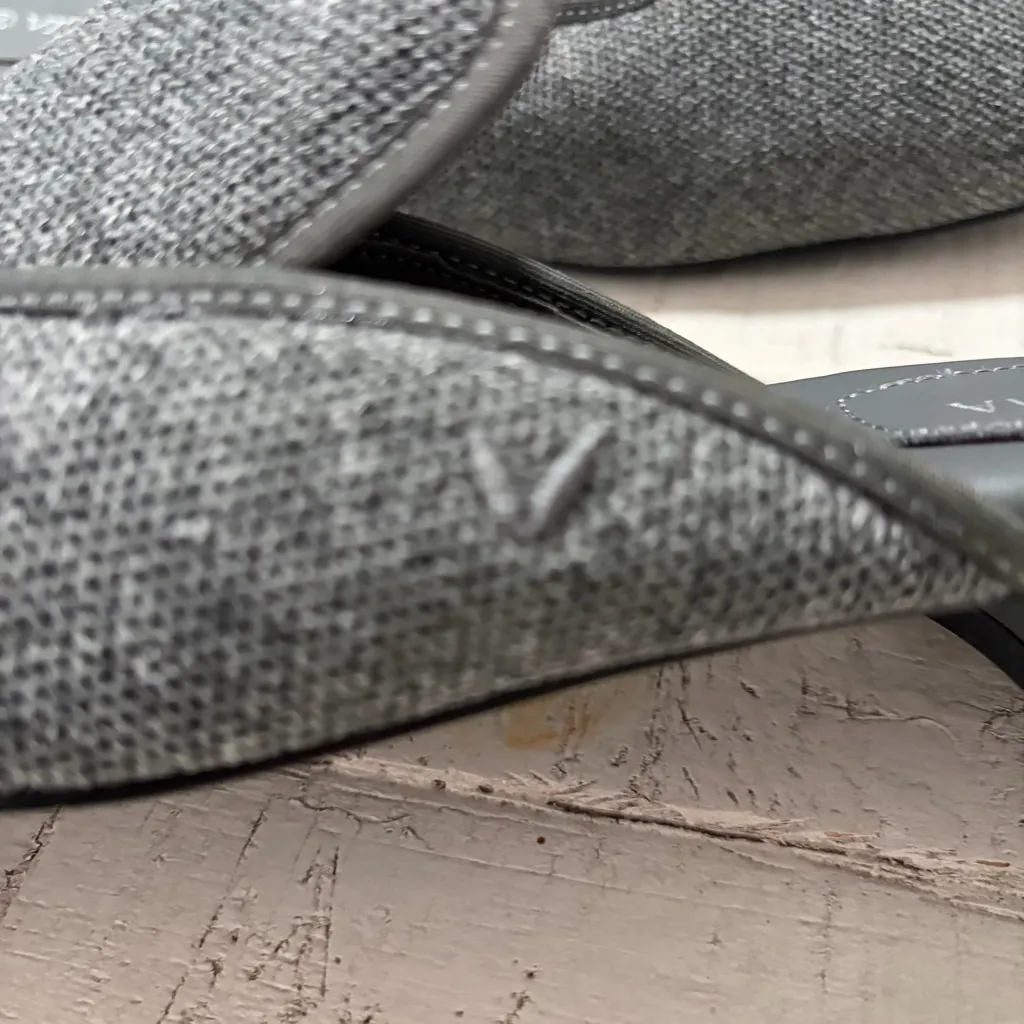 Vivaia Marie Square Toe Mules EU size 39 Grey Slip On Loafer Flats US size 8 Gray - Image 2