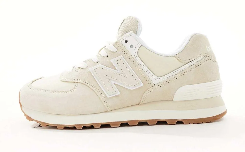 New Balance 574 Cream Sneakers - Image 3