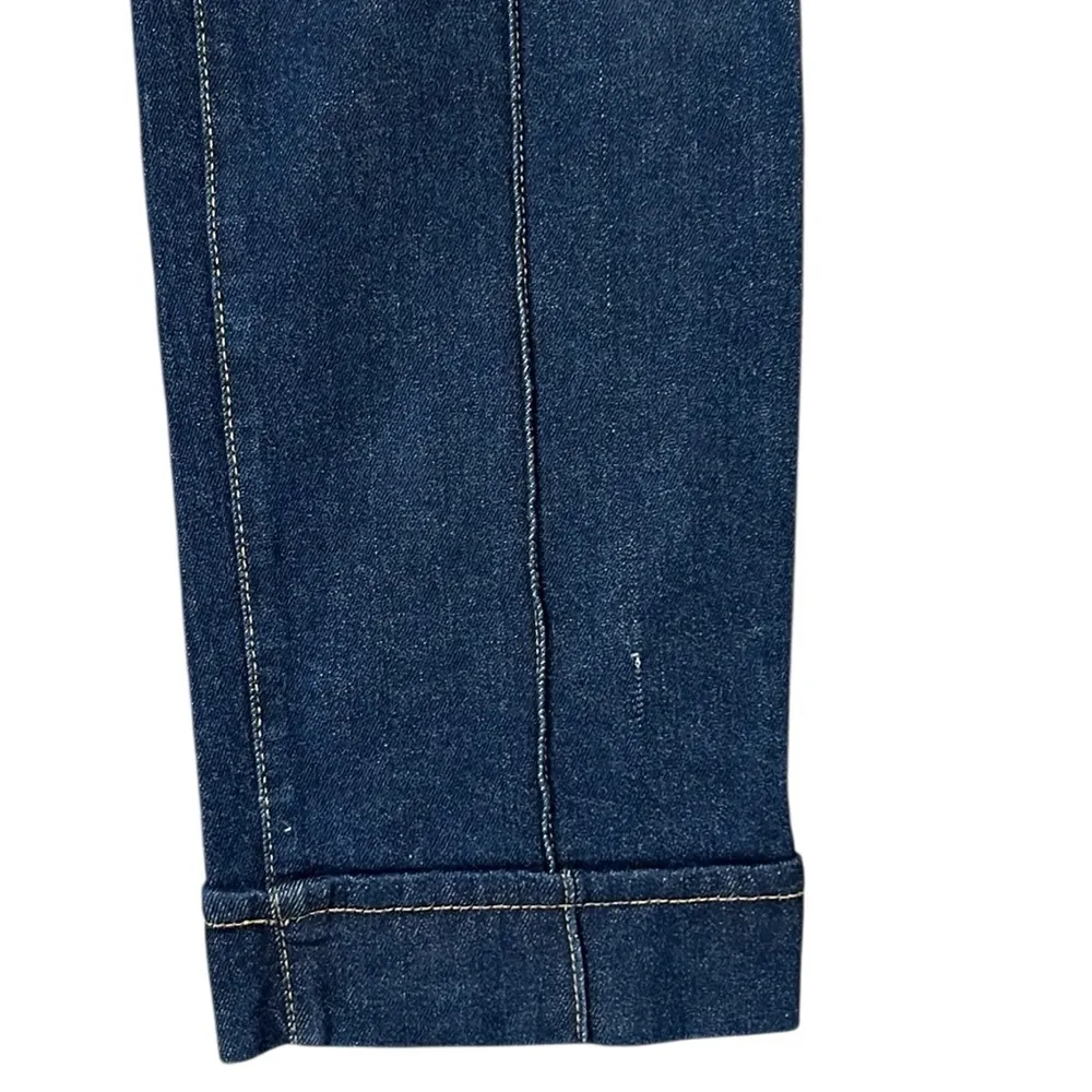 Twinset Milano Straight leg jeans with fold Blue Size 26 - Image 12