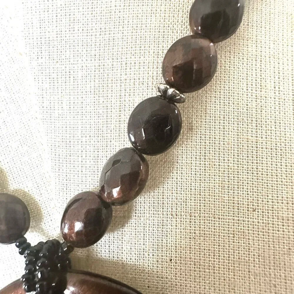 Cookie Lee brine beaded pendant necklace - Image 6