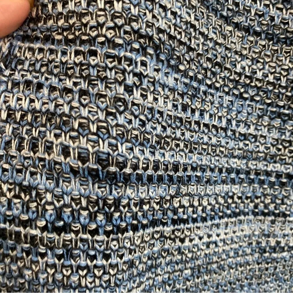 Anthropologie | Holding Horses Blue Fringe Sweater Tank Dress Size M - Image 10